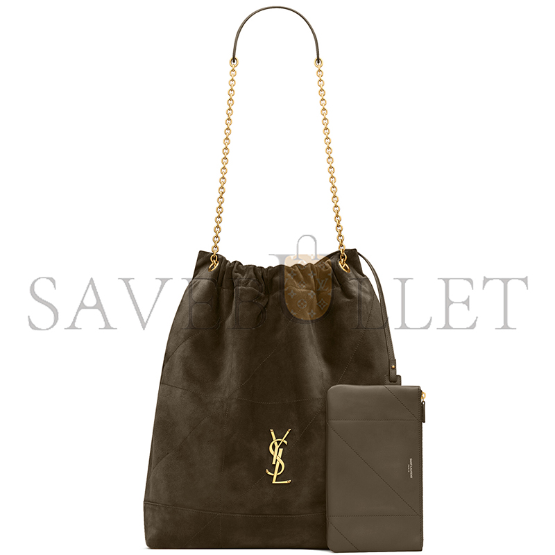 Y51 jamie large pochon in suede 8283501u8p73212 (41*34*5cm)