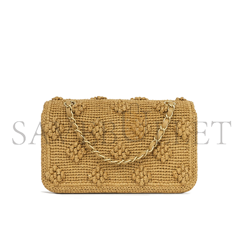 Ch**el seasonal raffia flap as4529 (22.5*13.5*7cm)