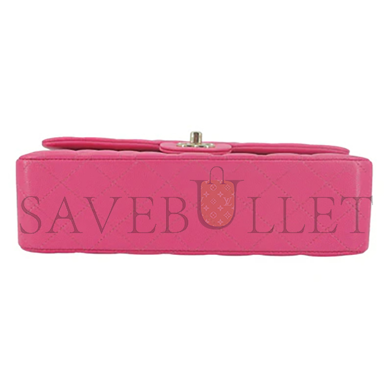 Ch**el 19c barbie pink caviar medium classic double flap bag (25.5*16*7.5cm)