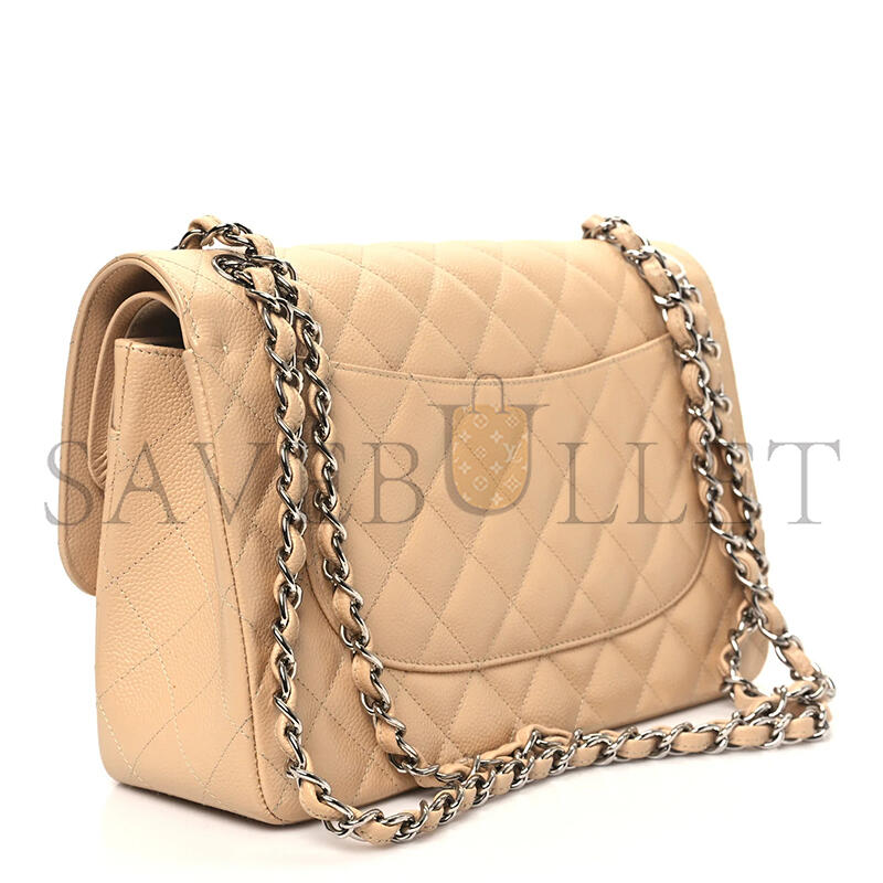 Ch**el master caviar quilted small double flap beige (23*14.5*6cm)