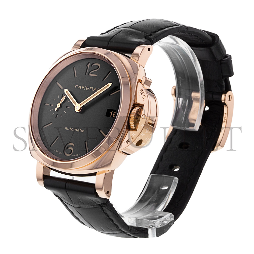 pa*e*ai luminor due 3 jours auT0matique 38 mm watch pam908