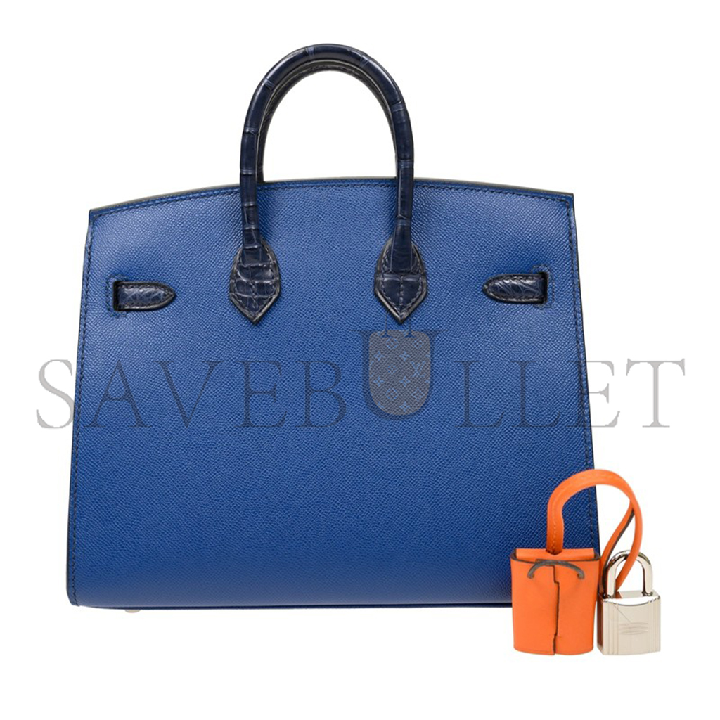 H**mes master birkin 20 handbag bk20s4fbgmcrocosso (20*16*11cm)