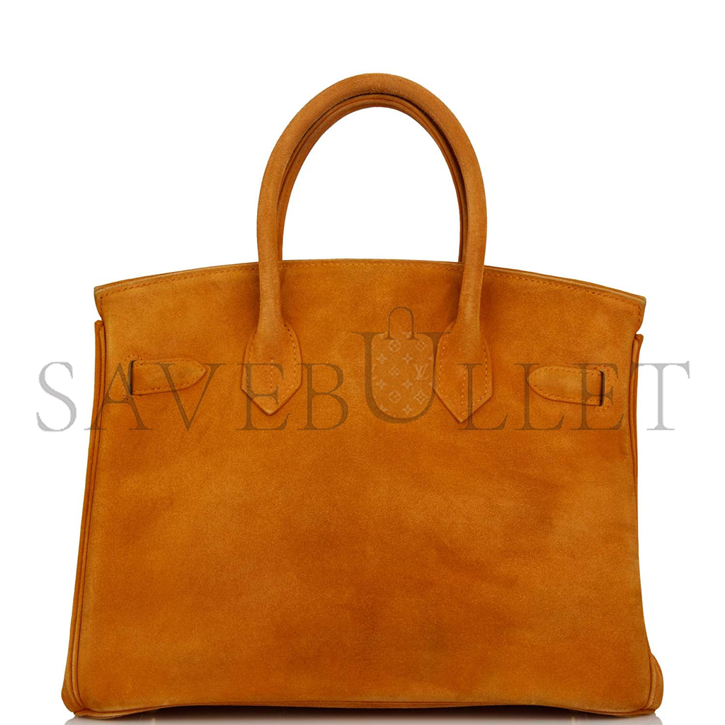 H**mes master birkin 30 potiron doblis gold hardware bag 5282117423 (30*22*16cm)