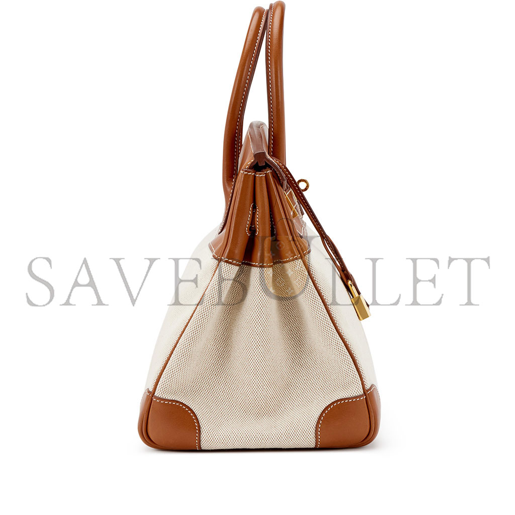 h**mes master birkin 30 swift G01den brown canvas bag gold buckle handbag b0d87l8zbt (30*20*13cm)