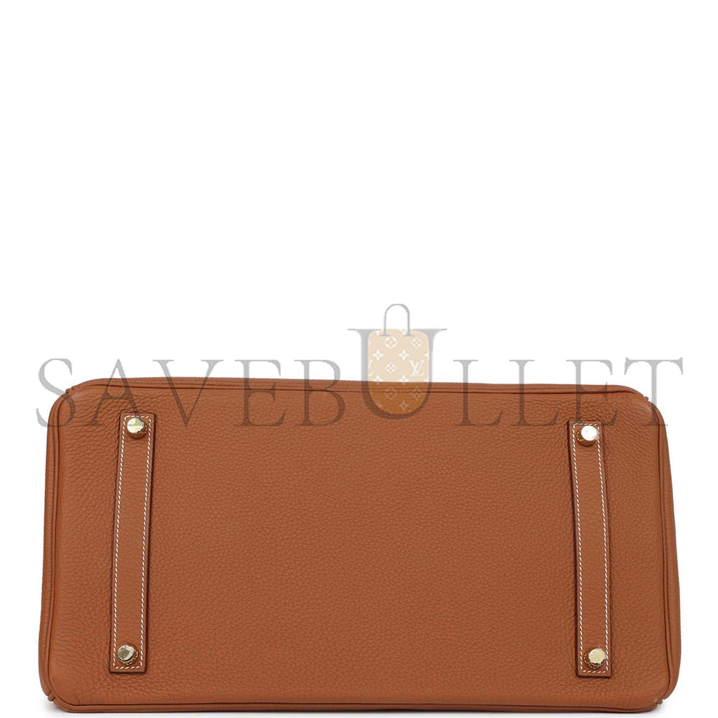 h**mes birkin 35 togo G01den brown gold buckle bag 1900409 (35*25*18cm)