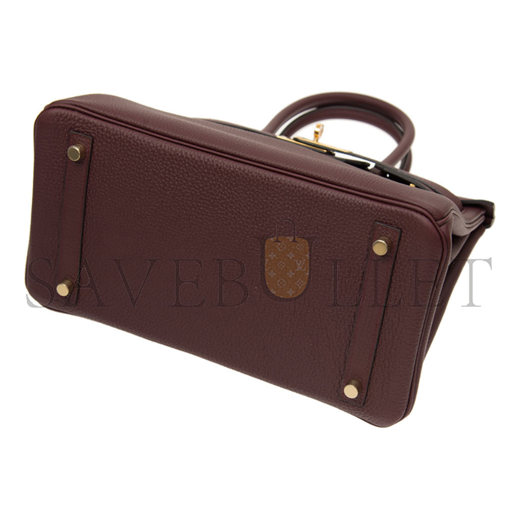 H**mes birkin 30 togo leather saddle red gold buckle bag bk3057tggp (30*23*15cm)