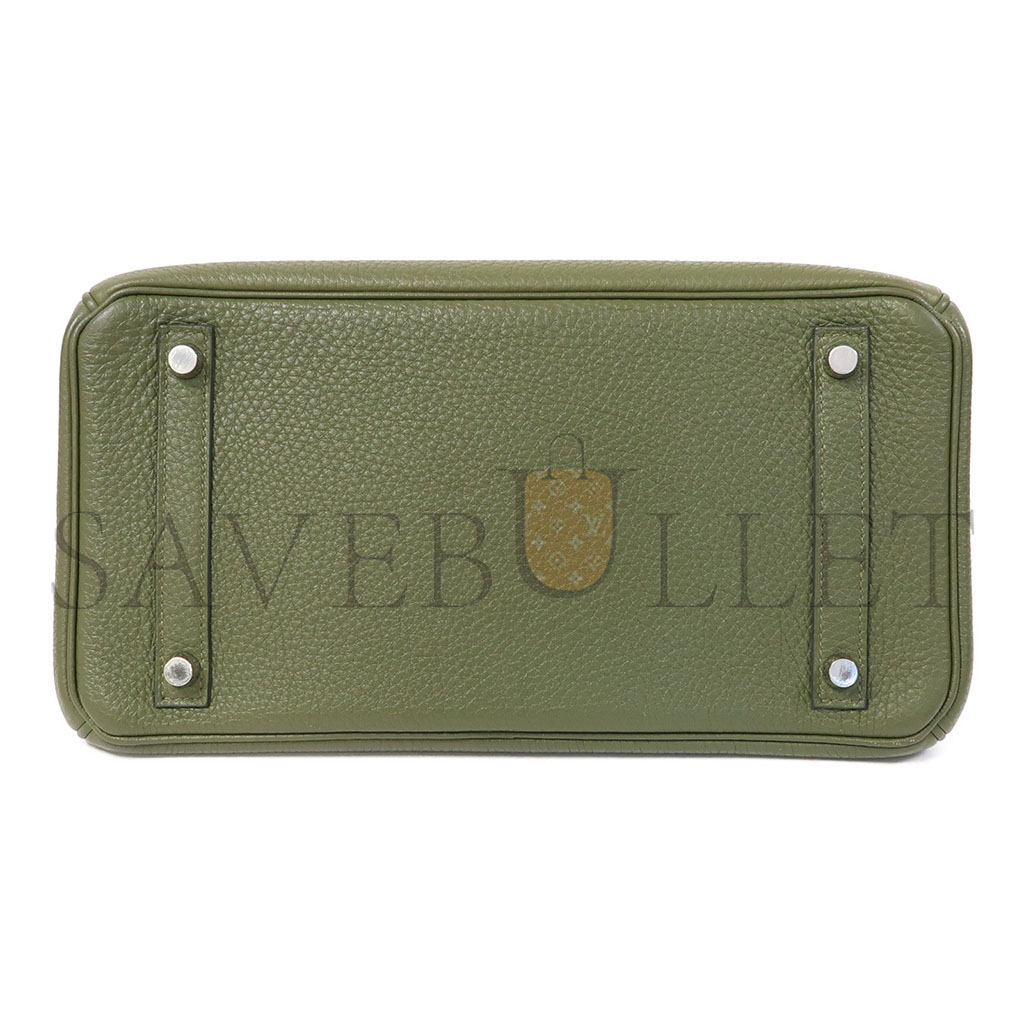 H**mes birkin 25 togo sage green gold buckle bag 2161300193552 (25*20*13cm)