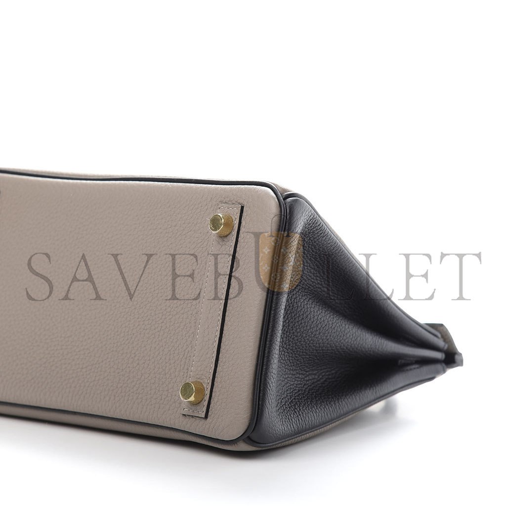 H**mes master birkin 30 togo leather turtledove gray gold buckle bag 645269 (30*23*15cm)