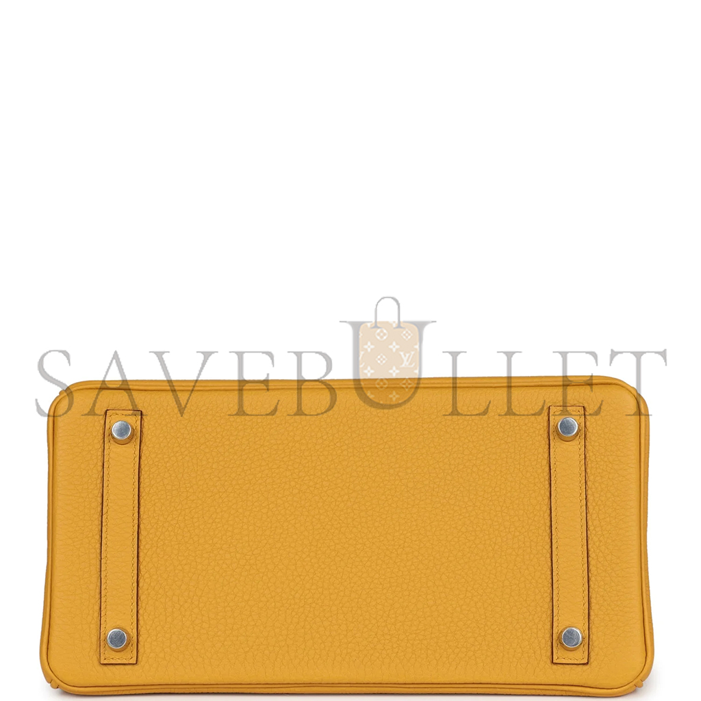 H**mes birkin 30 jaune ambre togo palladium hardware 265381 (30*22*16cm)