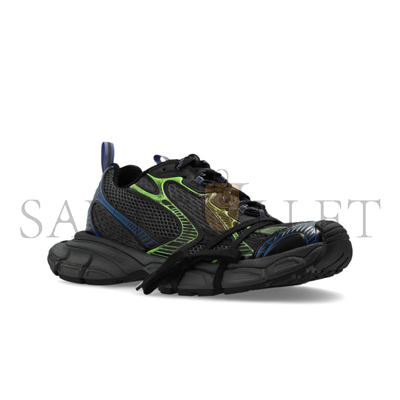 Ba*len*cia*ga 3xl distressed mesh and rubber sneakers 734731w3xdc0235