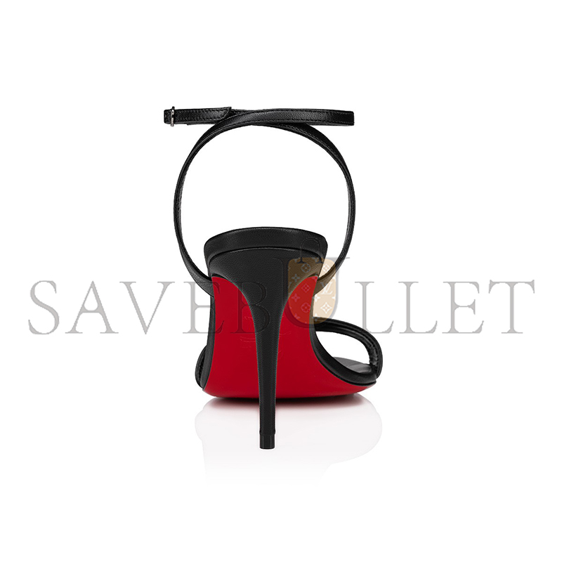 Ch**an louboutin loubigirl 85 mm strappy sandals-nappa leather-black-women 1240025b439