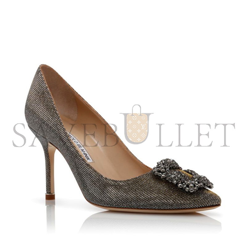 man010 B1ahn*k hangisi glitter 90 gold glitter fabric jewel buckle pumps 9xx-0712-0014