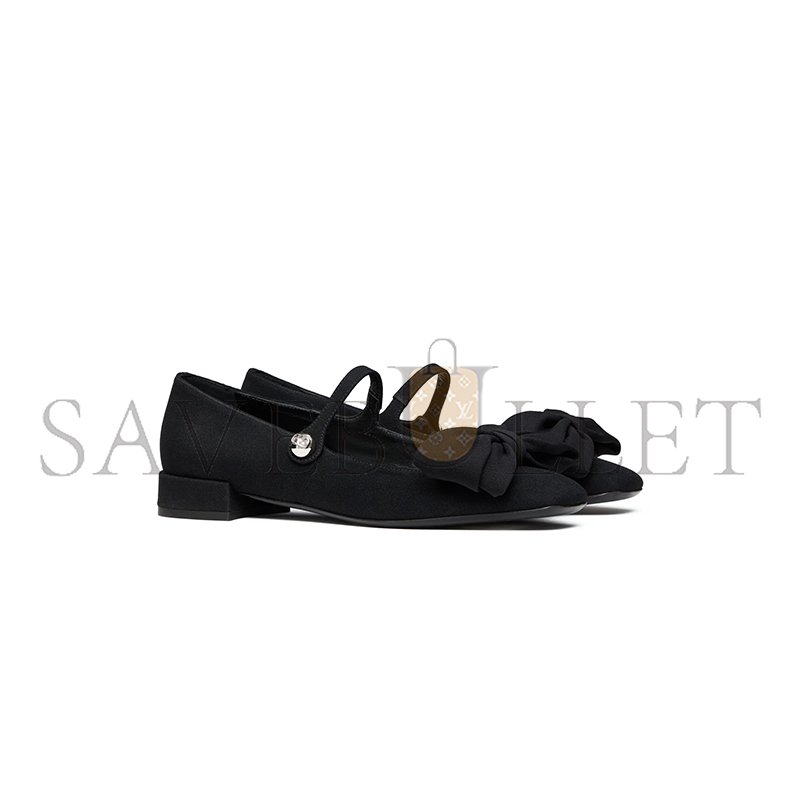 Va1e*ntin0 garavani bowjane mary-jane ballerina in crepe fabric 20mm 5w0s0ki3jiv_0no