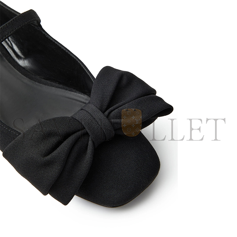 Va1e*ntin0 garavani bowjane mary-jane ballerina in crepe fabric 20mm 5w0s0ki3jiv_0no