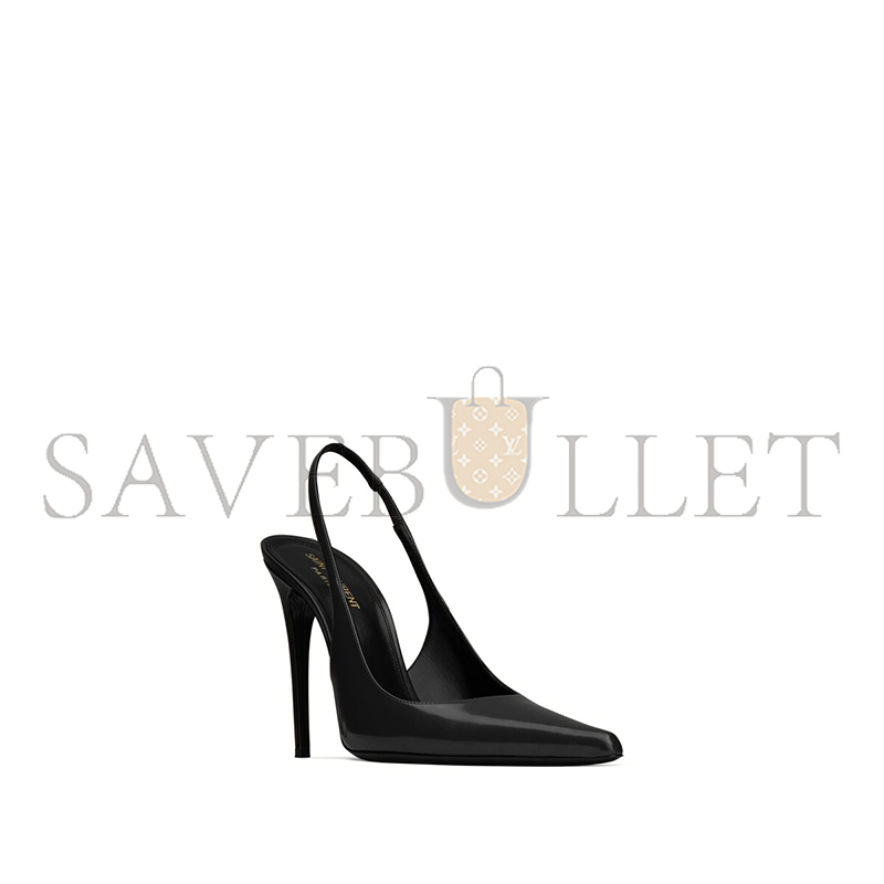 Y*L vendome slingback pumps in glazed leather 755208aaazy1000