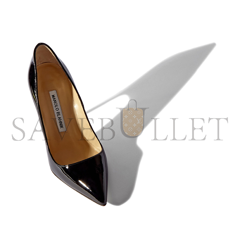 man010 B1ahn*k bb patent black patent pointed toe pumps 9xx-0537-0008