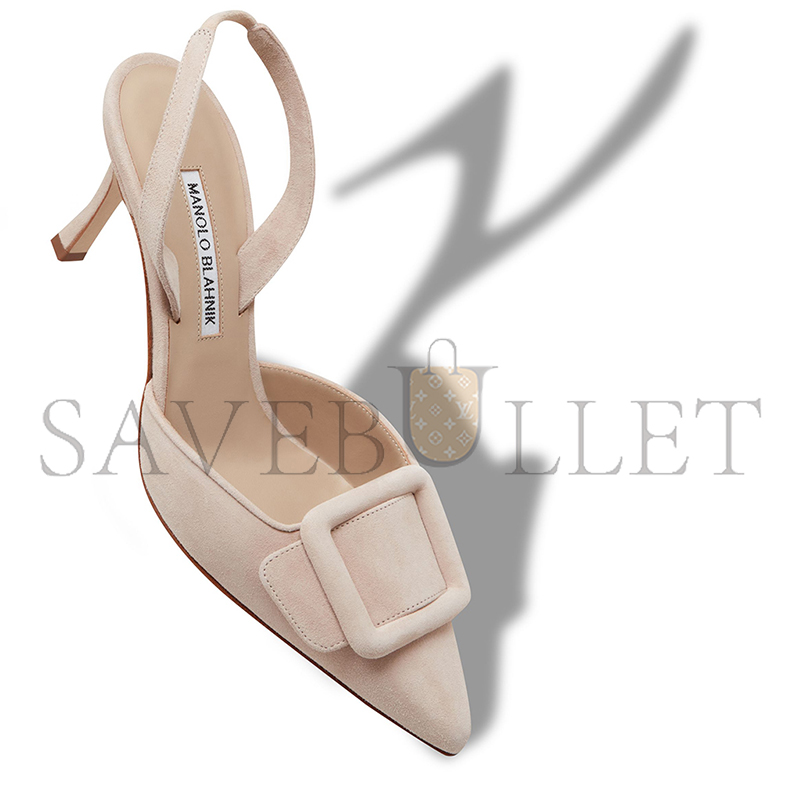 man010 B1ahn*k may*li light beige suede slingback pumps 219-0182-0007
