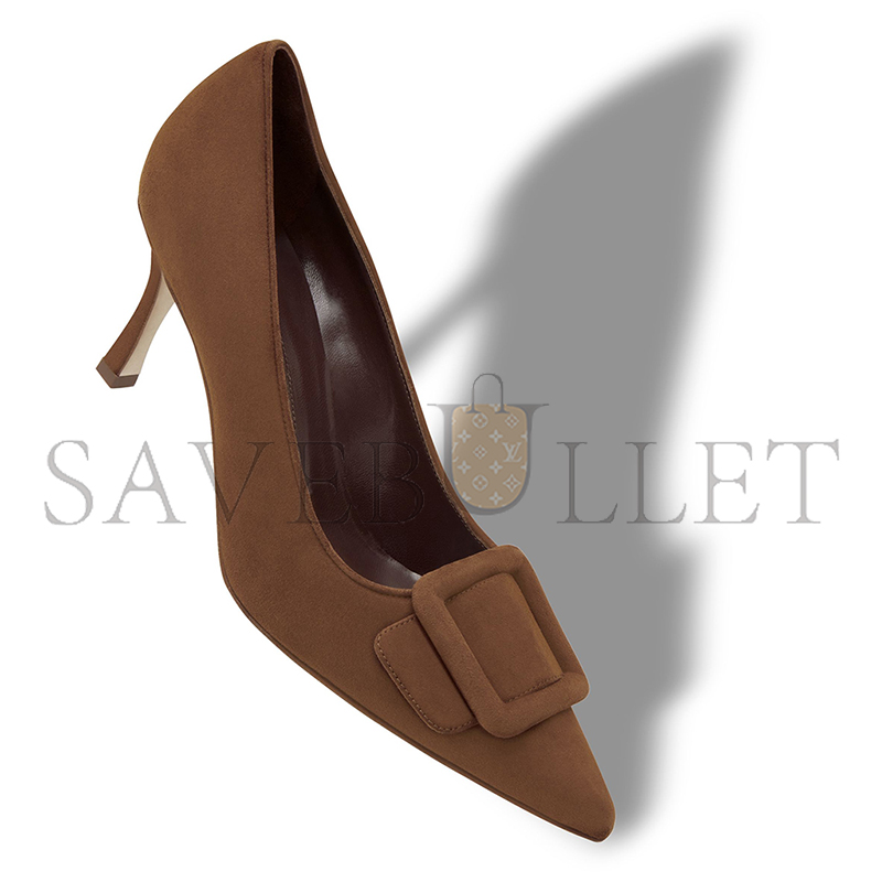 man010 B1ahn*k maysalepump 70 brown suede buckle detail pumps 219-0373-0022