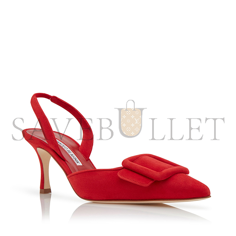 man010 B1ahn*k may*li red suede slingback pumps 219-0182-0002