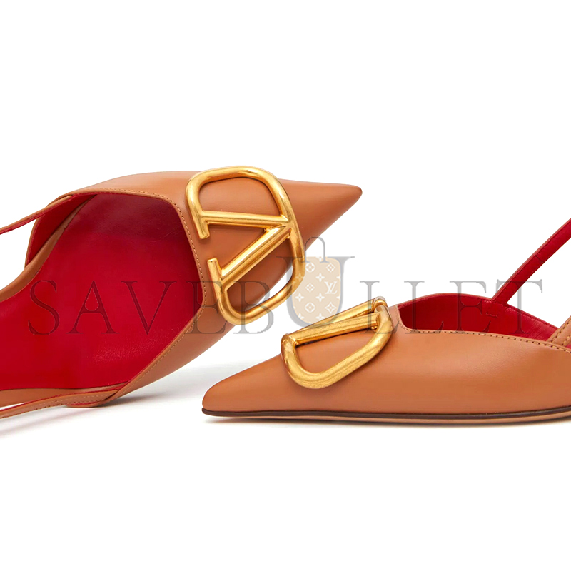 Va1e*ntin0 vlogo signature calfskin slingback pump 80mm 3.15in 4w2s0r01dsh_kel