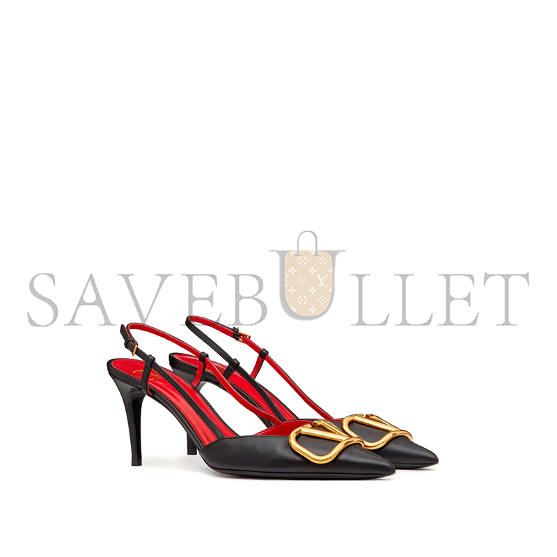 Va1e*ntin0 vlogo signature calfskin slingback pump 80mm 3.15in 5w2s0r01dsh_0no