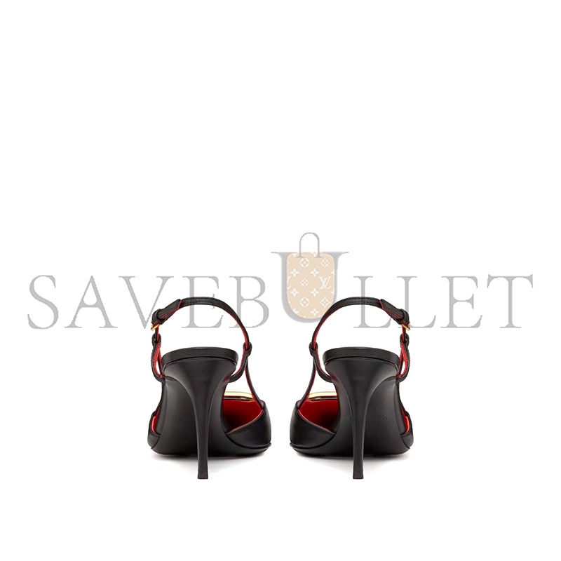 Va1e*ntin0 vlogo signature calfskin slingback pump 80mm 3.15in 5w2s0r01dsh_0no