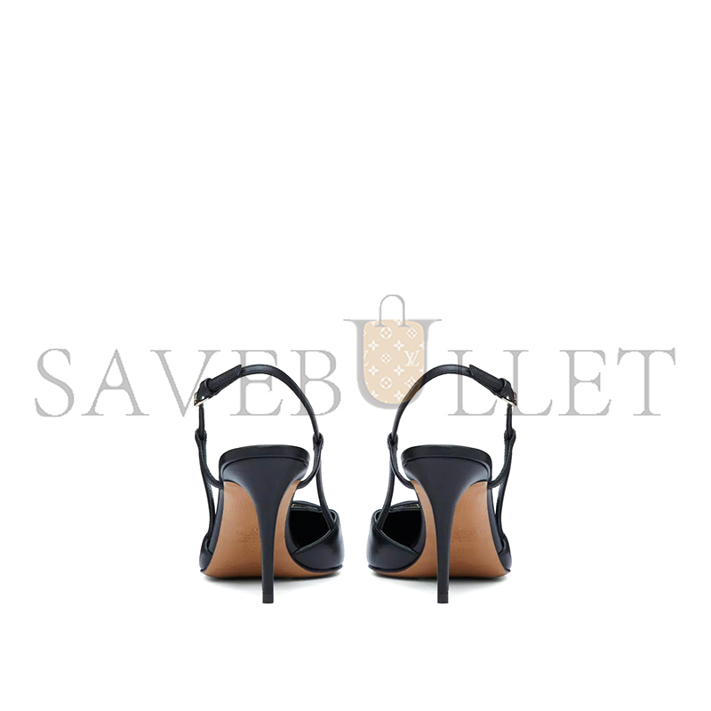 Va1e*ntin0 vlogo signature calfskin slingback pump 80mm 3.15in 5w2s0r01mzf_0no