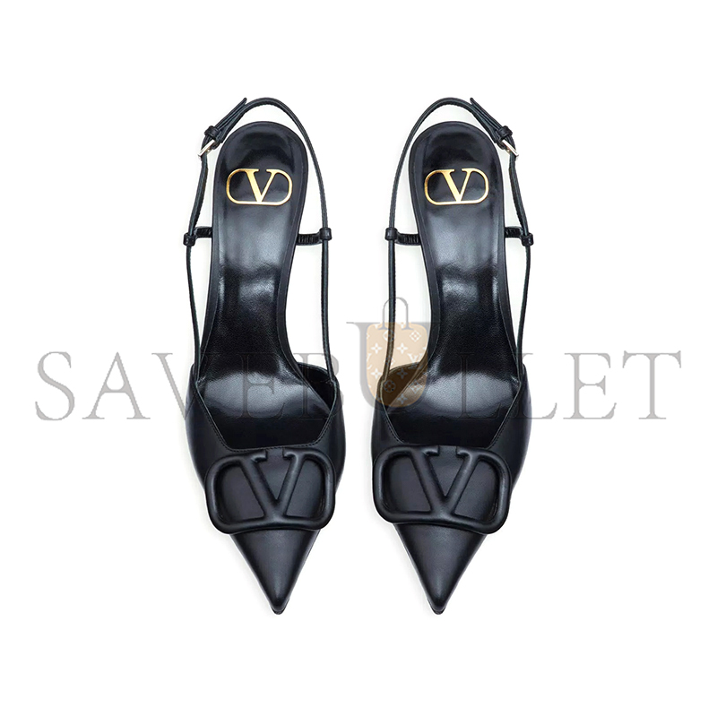 Va1e*ntin0 vlogo signature calfskin slingback pump 80mm 3.15in 5w2s0r01mzf_0no
