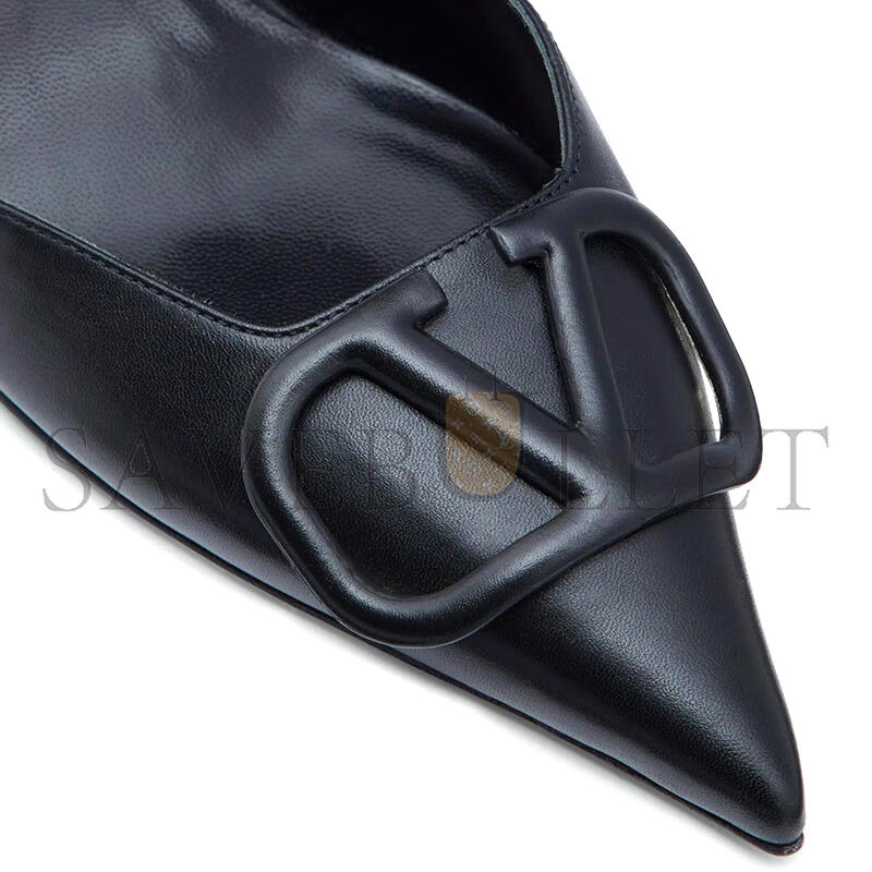 Va1e*ntin0 vlogo signature calfskin slingback pump 80mm 3.15in 5w2s0r01mzf_0no