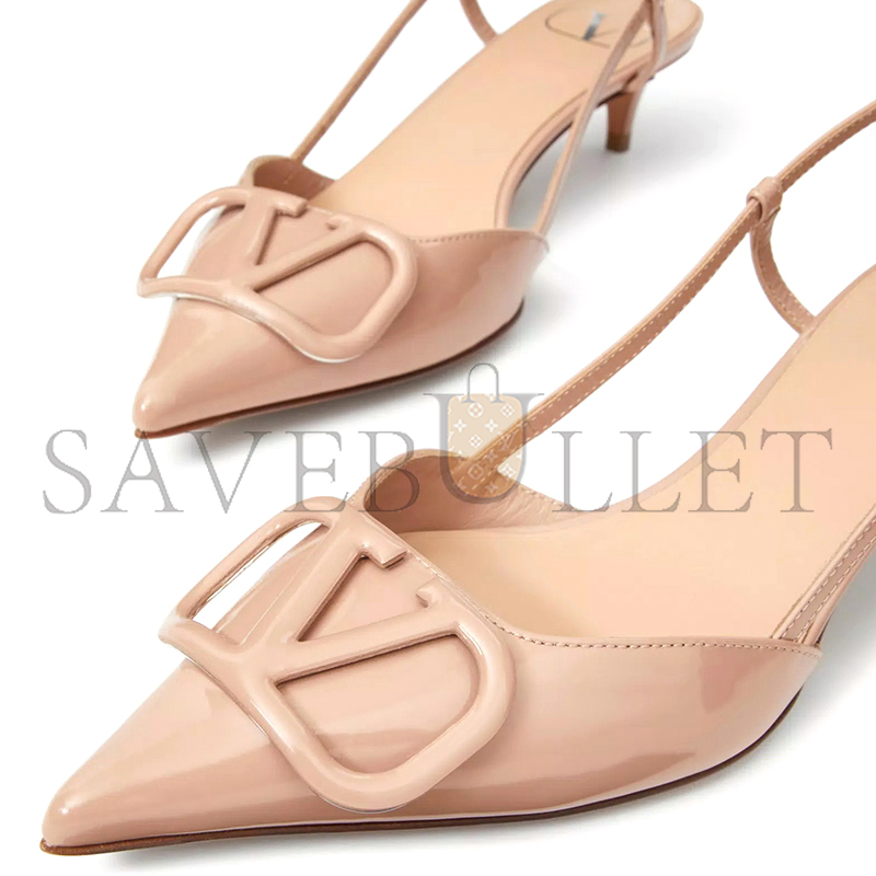 Va1e*ntin0 vlogo signature patent leather slingback pump 40mm 1.6in 5w2s0q70tmk_gf9