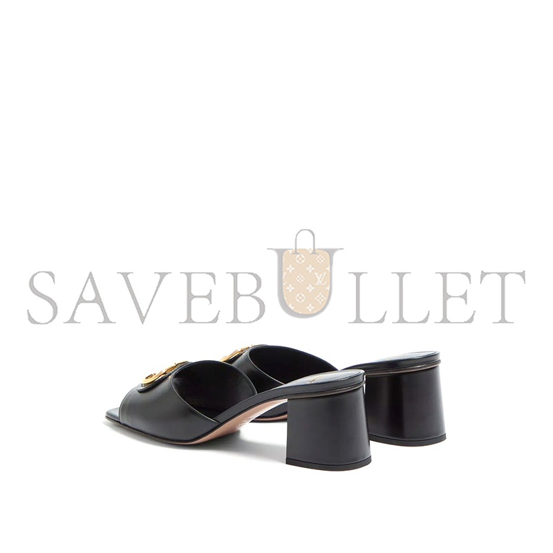 Va1e*ntin0 vlogo signature slide sandal in calfskin 60mm 6w0s0mh7dsh_0no