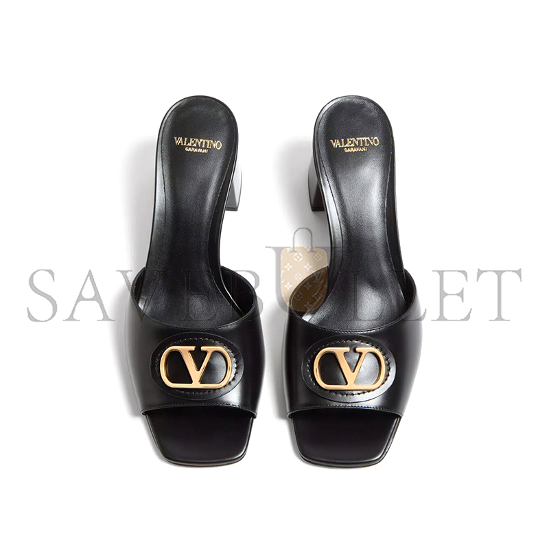 Va1e*ntin0 vlogo signature slide sandal in calfskin 60mm 6w0s0mh7dsh_0no