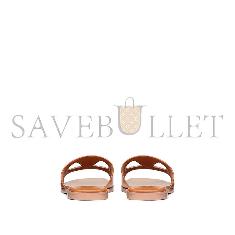 Va1e*ntin0 vlogo cut-out calfskin slide sandal 4w2s0ib0rll_yh7