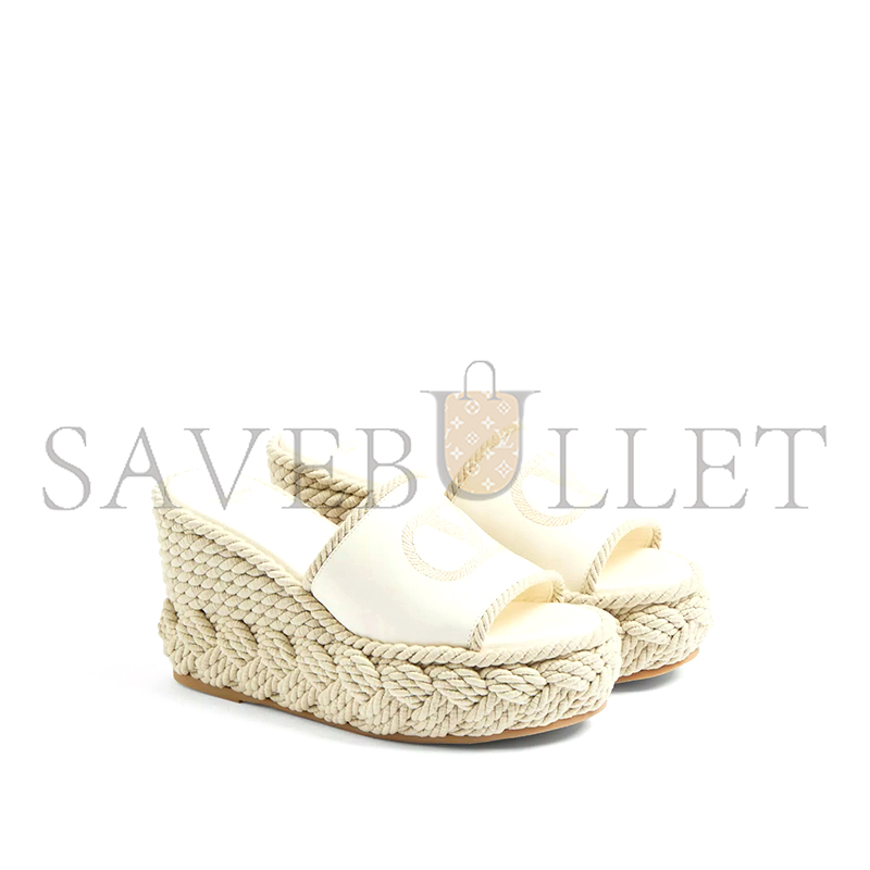 Va1e*ntin0 vlogo torchon wedge slide in nappa 100mm 6w2s0kc5ywi_098