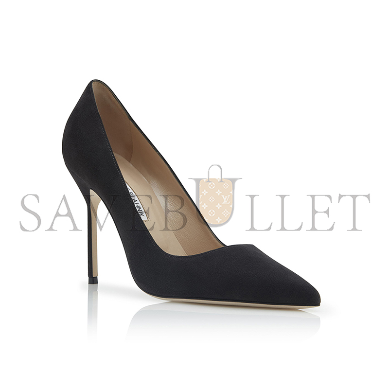 man010 B1ahn*k bb charcoal black pointed toe pumps 9xx-0417-0022