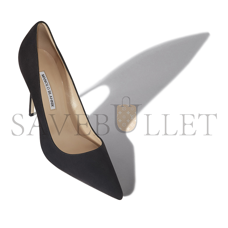 man010 B1ahn*k bb charcoal black pointed toe pumps 9xx-0417-0022