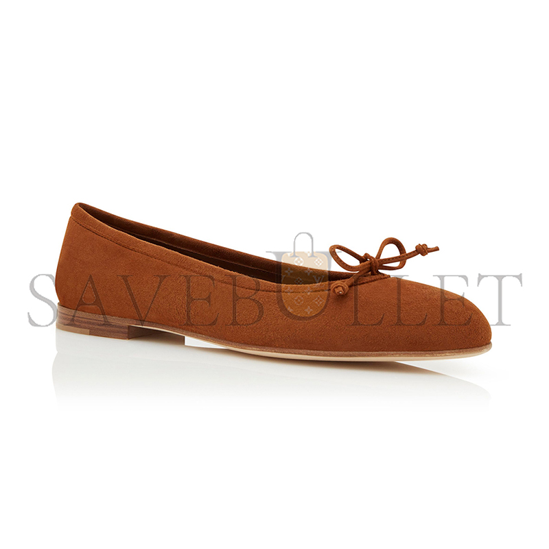 man010 B1ahn*k veralli brown suede ballerina flats 223-1336-0013