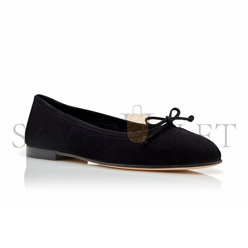 man010 B1ahn*k veralli black suede ballerina flats 223-1336-0009