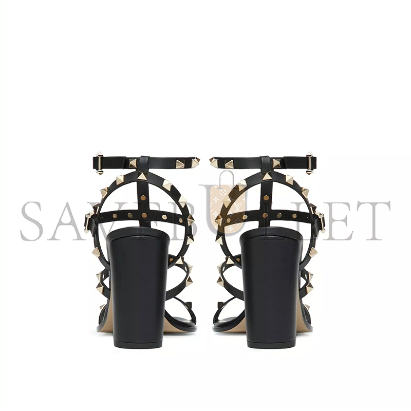 Va1e*ntin0 rockstud ankle strap sandal 90mm 5w2s0749vbp_0no
