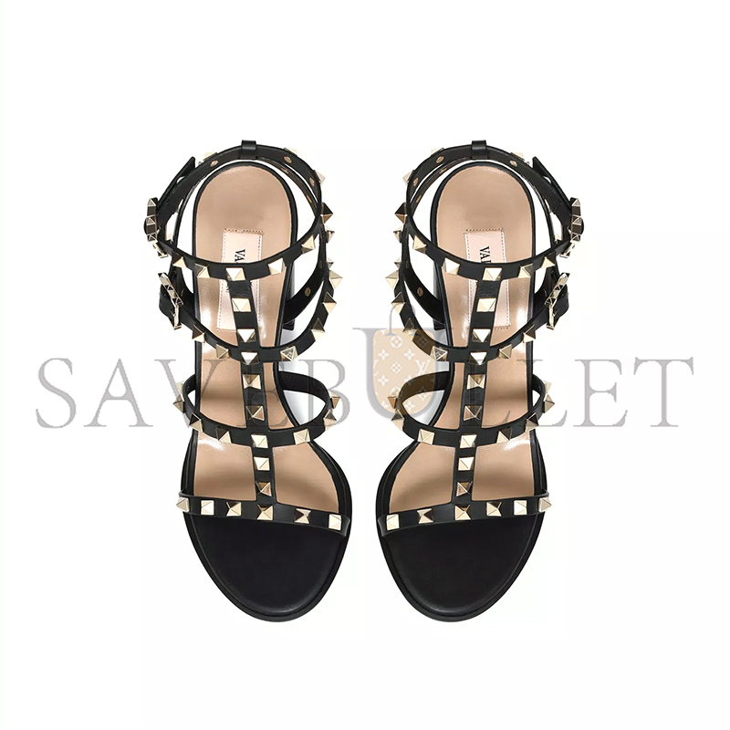 Va1e*ntin0 rockstud ankle strap sandal 90mm 5w2s0749vbp_0no