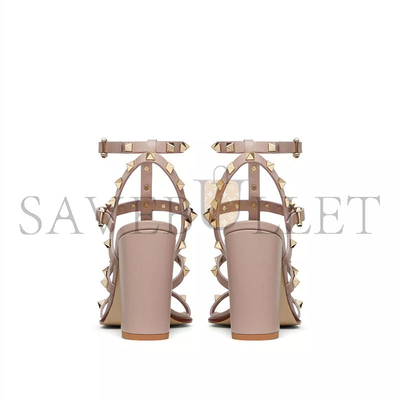 Va1e*ntin0 rockstud ankle strap sandal 90mm 5w2s0749vbp_p45