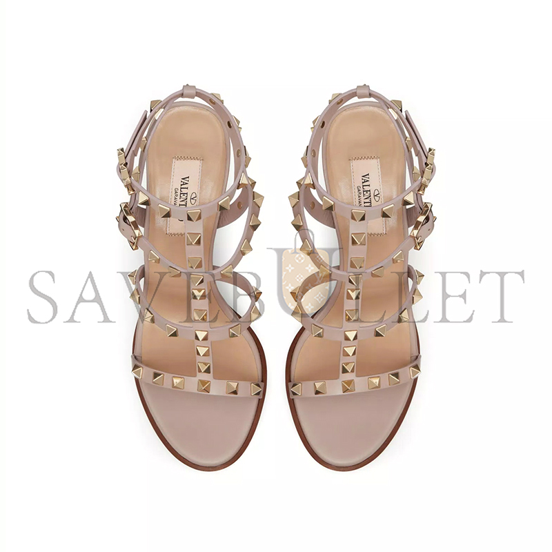 Va1e*ntin0 rockstud ankle strap sandal 90mm 5w2s0749vbp_p45