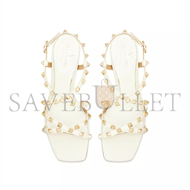 Va1e*ntin0 rockstud calfskin sandal with straps 60mm 5w2s0hr7vod_i16