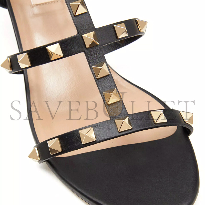 Va1e*ntin0 rockstud calfskin ankle strap sandal 60mm 5w2s0491vbp_0no