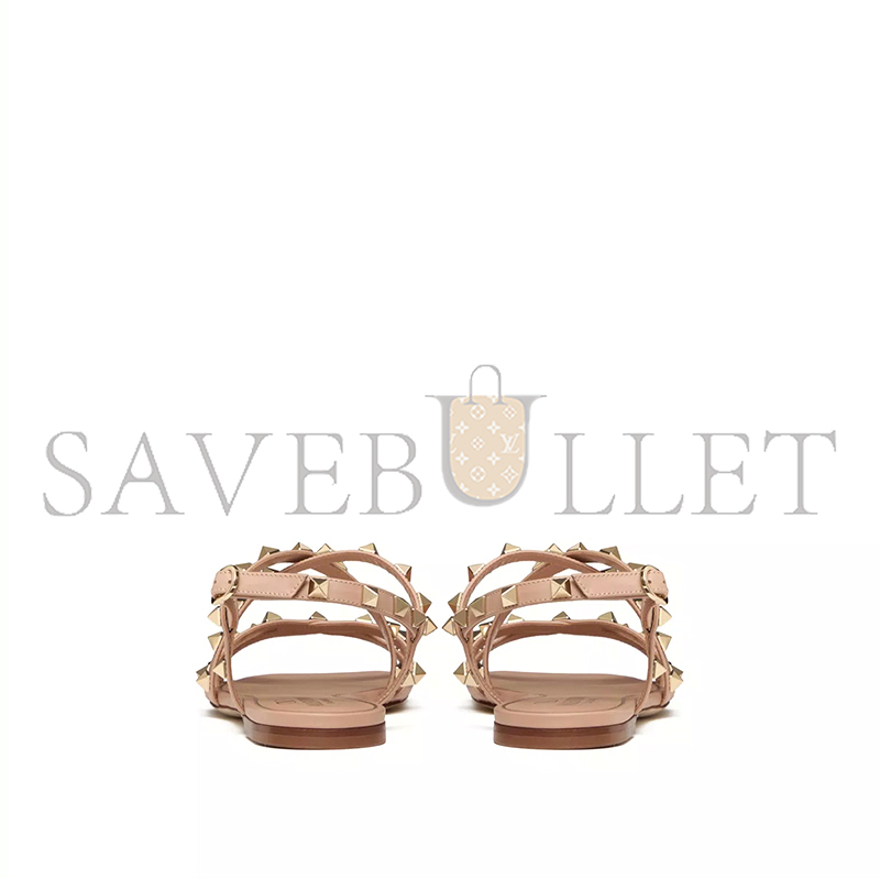 Va1e*ntin0 calfskin rockstud sandal with straps 5w2s0hr8vod_gf9