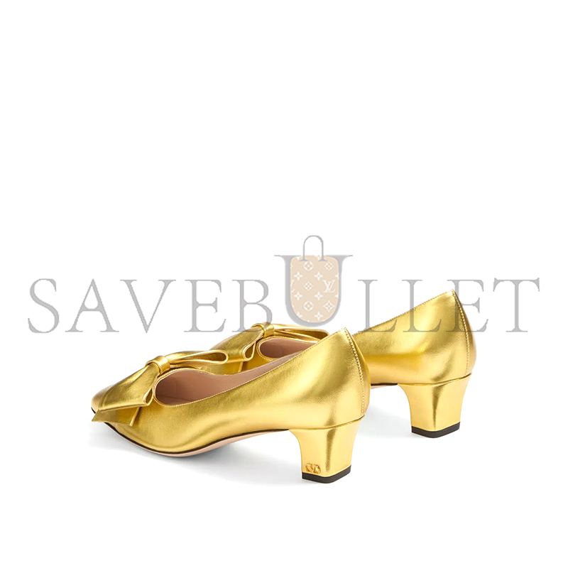 Va1e*ntin0 bowow pumps in laminated nappa 45mm 6w2s0lb5kdr_ag9