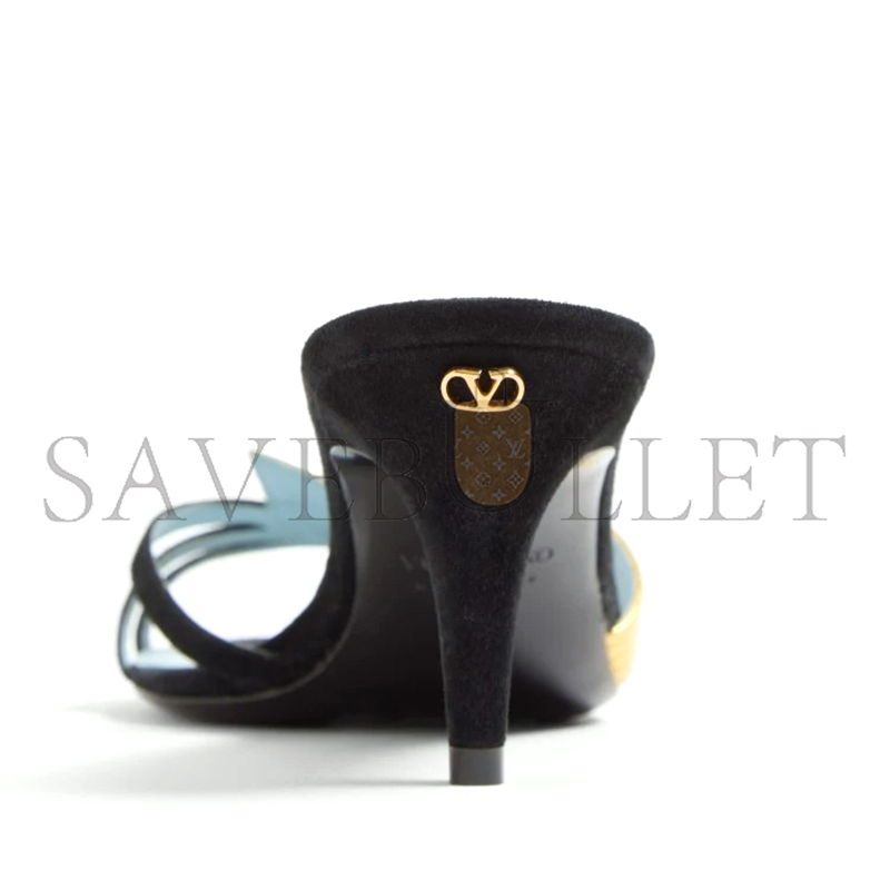 Va1e*ntin0 foliefoliage suede slide sandal 65mm 6w0s0mh3kmn_dql