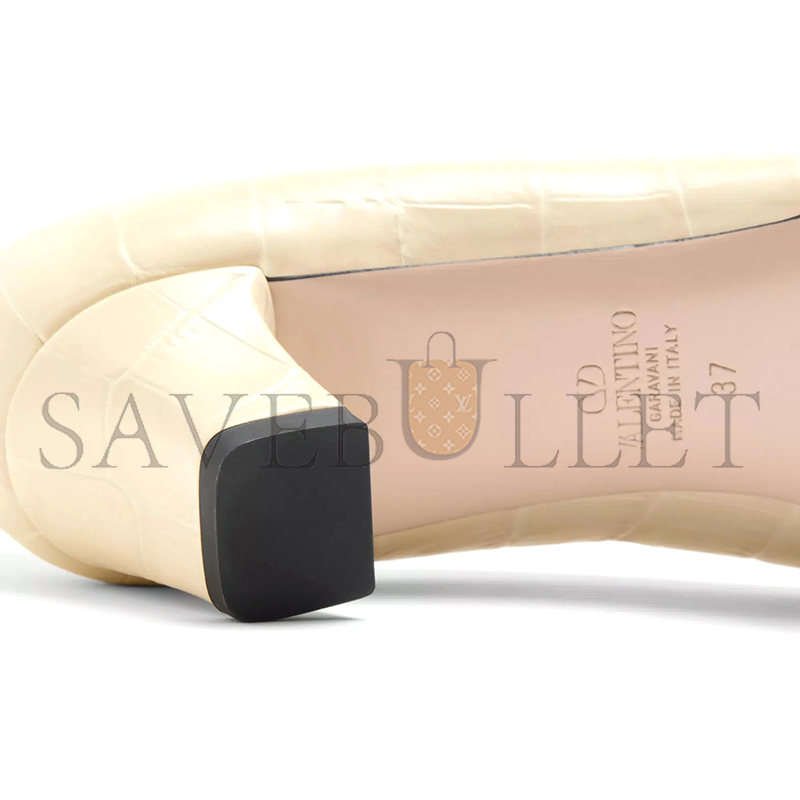 Va1e*ntin0 bowow dÉcolletÉin printed calfskin 45mm 6w2s0ld2hur_ren