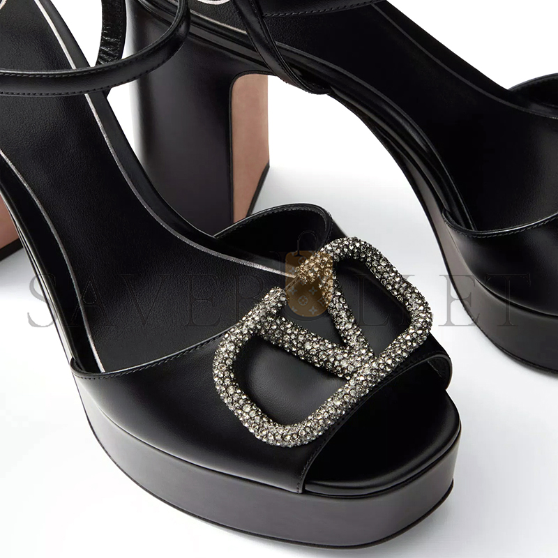 Va1e*ntin0 sandal with vlogo signature platform in calfskin 115mm 5w0s0fg2est_249