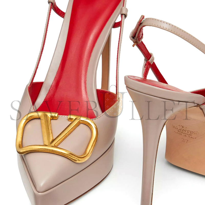 Va1e*ntin0 vlogo signature calfskin slingback platform pump 120mm 4w2s0ft0dsh_p45